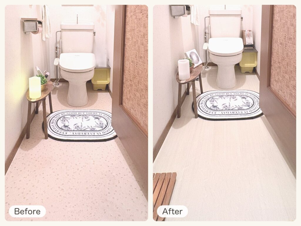 DAY 24「木目の床ステッカーを貼って、トイレを仕上げる」のサムネイル